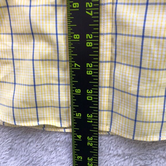 Brooks Brothers Mens Shirt Medium Non-Iron Short Sleeve Button Down Checkered - Picture 4 of 9